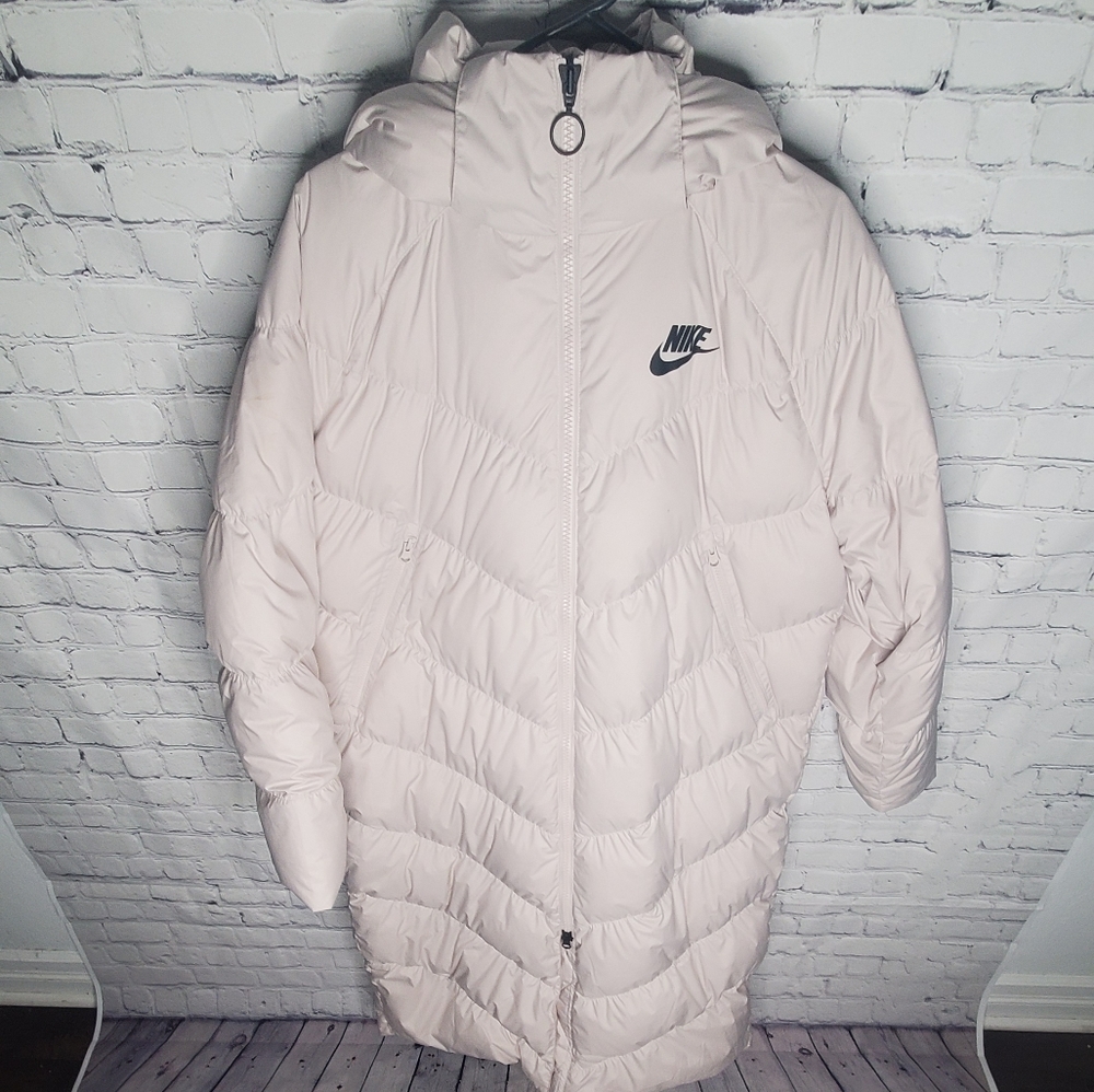 Nike puffer trench coat